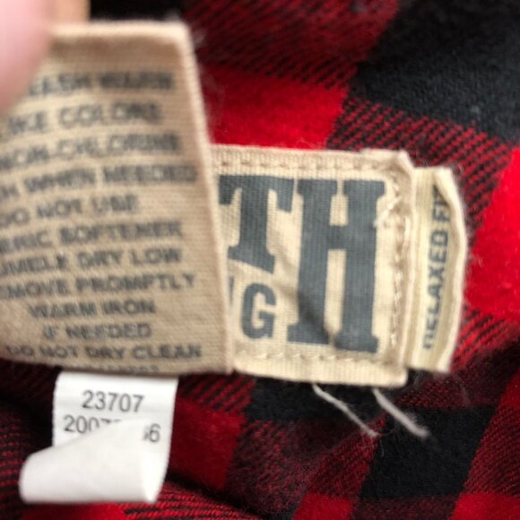 Duluth Trading Co Men's Cargo Pants 44x30 Flex Plaid Lined Ballroom Khakis Tan - Picture 11 of 14